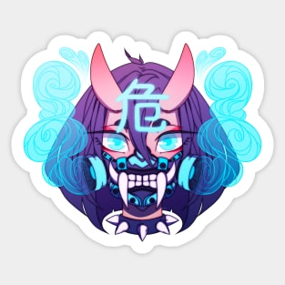 Blue Oni Sticker